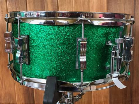 Ludwig Classic Birch Green Sparkle 65x14 Snare Drum Drums