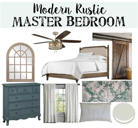 Modern Rustic Master Bedroom Design Plan