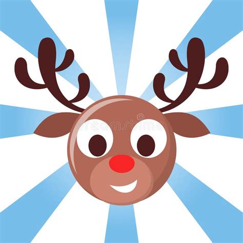 Christmas Reindeer Emoticon Emoji Stock Illustrations 175 Christmas