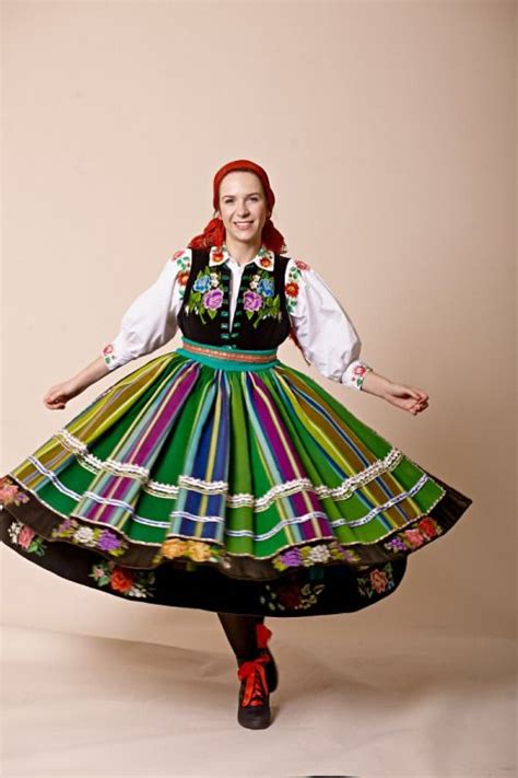 Польские народные костюмы polskie stroje ludowe Региональные костюмы из Ловича Польша