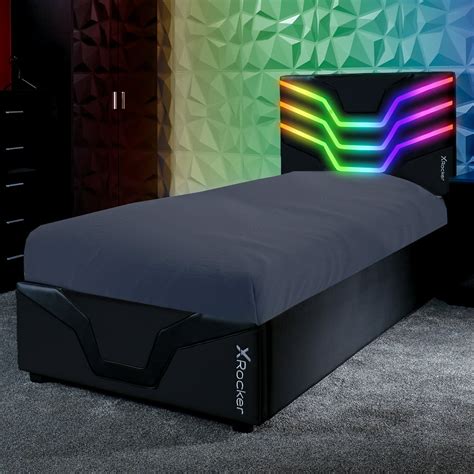 X Rocker Cosmos Rgb Led Twin Gaming Bed 8228 X 4213 X 4252