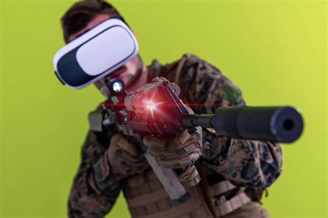 Soldier Virtual Reality Green Background 11615357 Stock Photo At Vecteezy