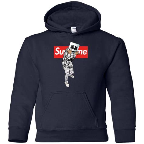 Supreme is the definition of streetwear and in many ways is the force that continues to bless the streetwear world and carry it into the next generation. Marshmello Limited Edition Supreme Youth Kids Pullover ...