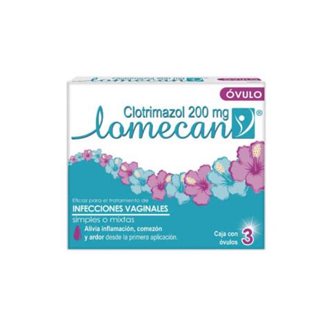 Comprar Lomecan V Clotrimazol 200 Mg Con 3 óvulos Vaginales Prixz