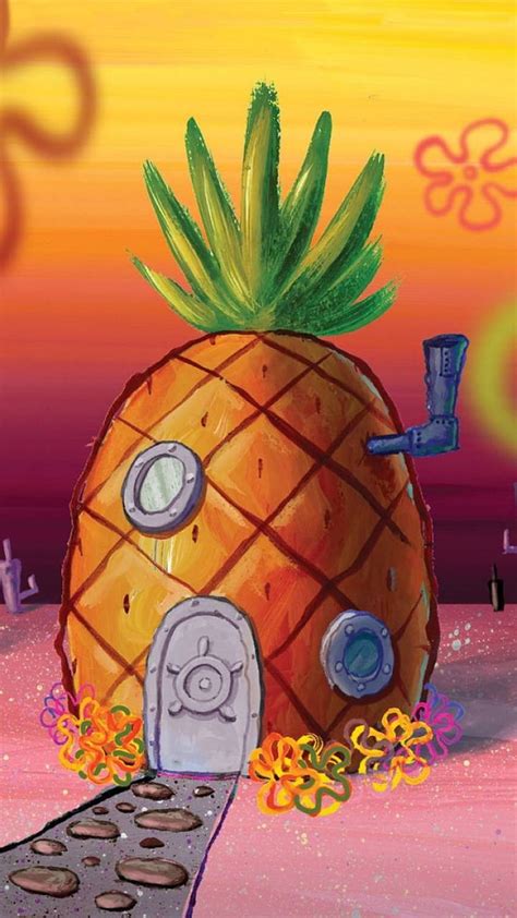 spongebob pineapple house coloring pages