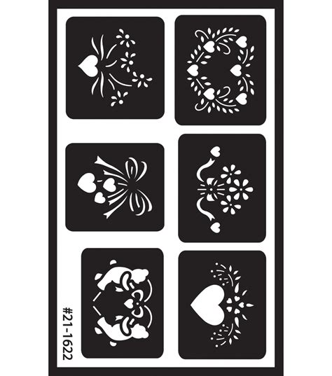 Over 'n' Over Reusable Glass Etching Stencils-Assorted at Joann.com