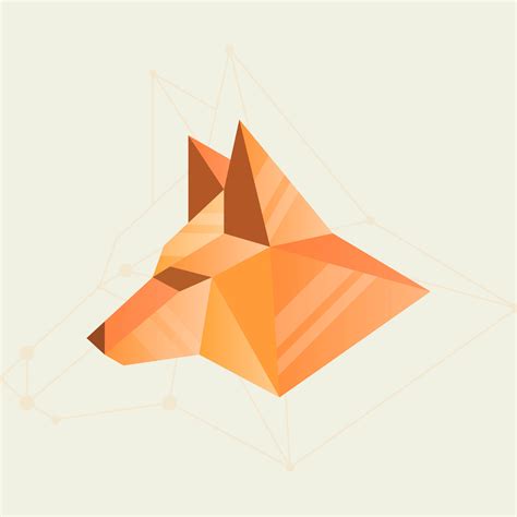 Flat Fox Geometric Simple Shape Vector Illustration 262102 Vector Art