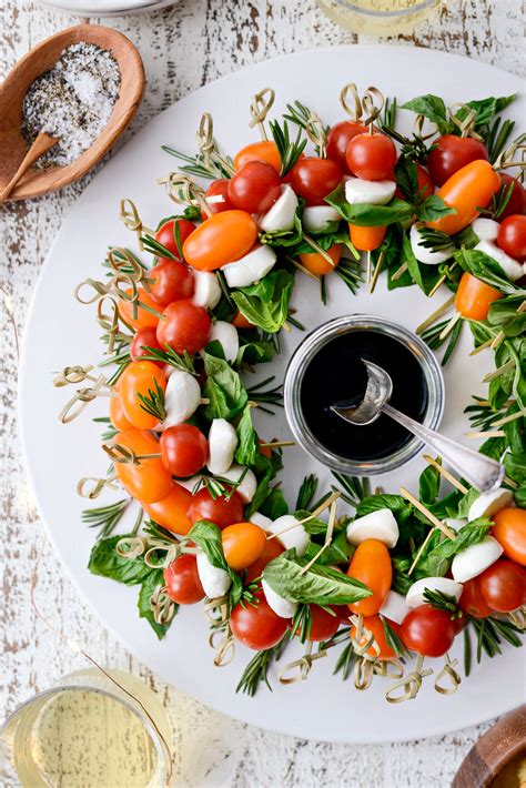 Holiday Caprese Wreath Simply Scratch