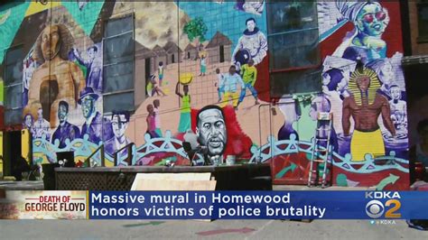 Local Artist Painting Mural In Homewood To Honor Victims Of Police