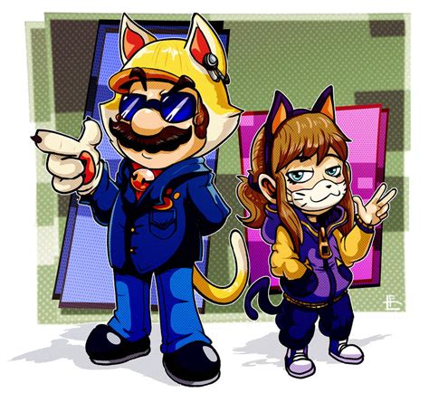 Cat Mario And Hat Kid Chan By Eggmanfan91 On Deviantart
