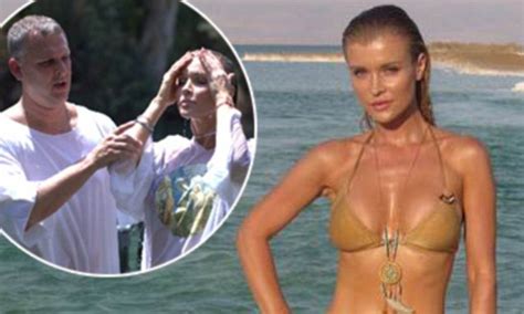 Joanna Krupa Dons Bright Bikini Under White Shirt As She Gets Baptized