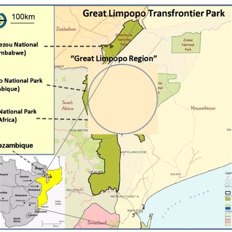 3 Map Of The 4x4 Eco ­ Trail In The Limpopo National Park Source Ppf