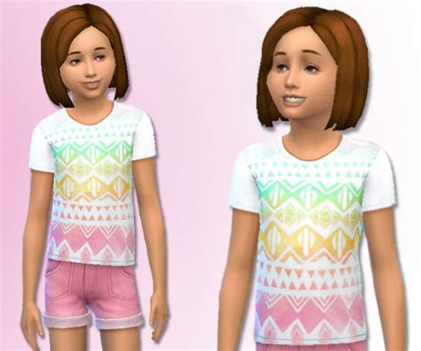 Tribal Shirt Kids Only ♥ Download Here Hope You Like It Sims 4