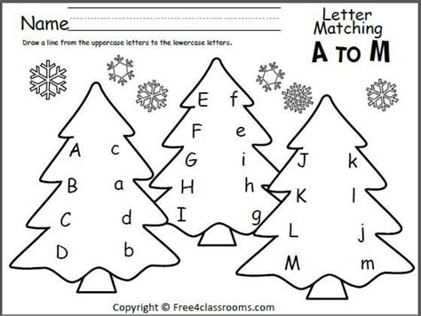 In our free christmas printable for kids, you will find coloring pages,christmas crafts, christmas cards, paper ball ornaments, christmas games, gift tags. 17 Letter Recognition Worksheets for Kids | KittyBabyLove.com