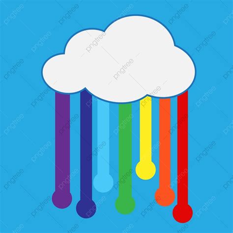 Rainbow Cloud Clipart Png Images Rainbow With Cloud Icon Cloud Icons