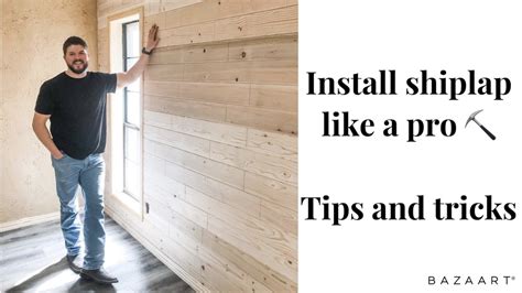 How To Install Shiplap Wall Tips And Tricks Youtube