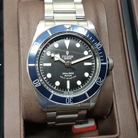 Tudor Heritage Black Bay Blue Mm Automatic Stainless Steel Black Dial