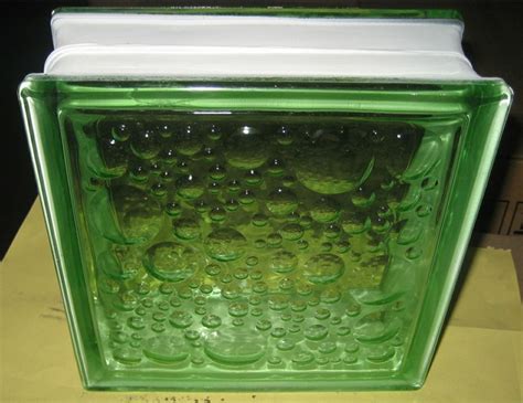 Green Water Bubble Glass Block China Glass Block And Glass Brick