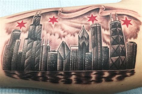 distinct chicago skyline tattoos  meanings tattooswin