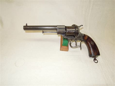 Civil War Lefaucheux Model 1854 Pinfire Revolver For Sale