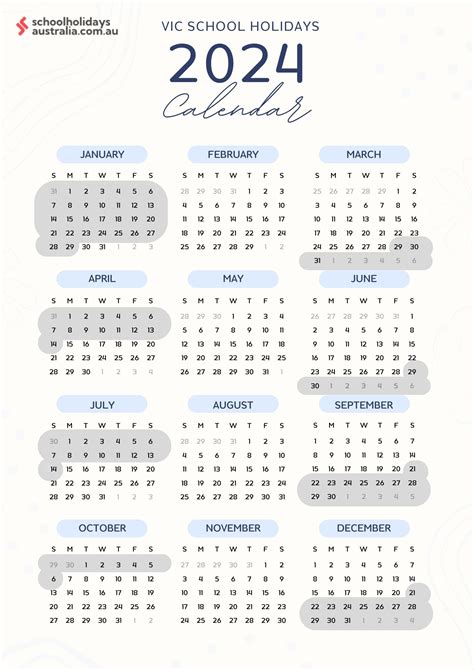 Calendar 2024 Victoria Calendar 2024 Ireland Printabl