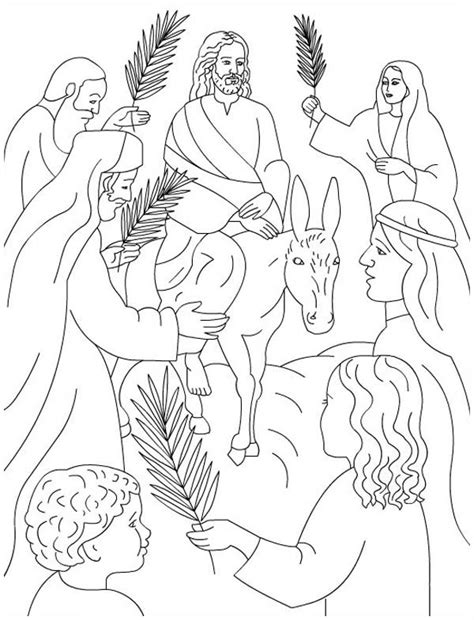 Hudtopics Palm Sunday Printable Coloring Pages