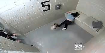 Woman In Jail Cell