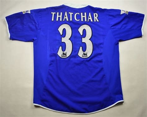 2003 05 Leicester City Thatchar Shirt L Football Soccer