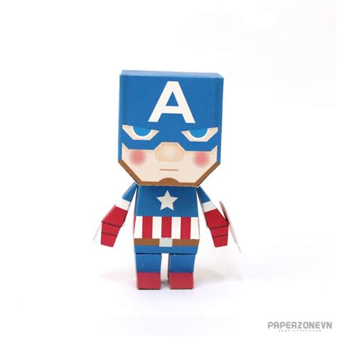 Marvel Universe Paper Toys Captain America Paperzone Vn