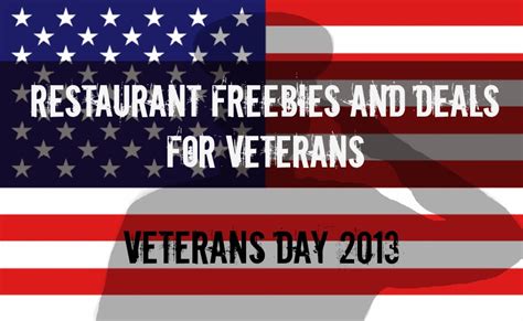 Veterans Day Restaurant Freebies And Deals
