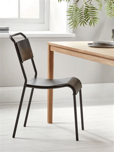 Make mealtimes more inviting with comfortable and attractive dining room and kitchen chairs. Two Black Industrial Dining Chairs in 2020 | Dining chairs ...