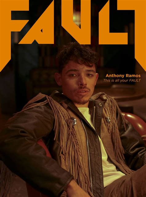 anthony ramos covershoot and interview with fault magazine fault magazine