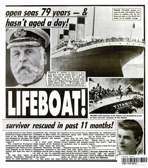 Titanics Officers Titanic Captain Found In Lifeboat