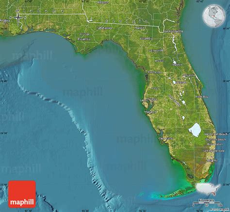 Satellite Image Of Florida Black Sea Map