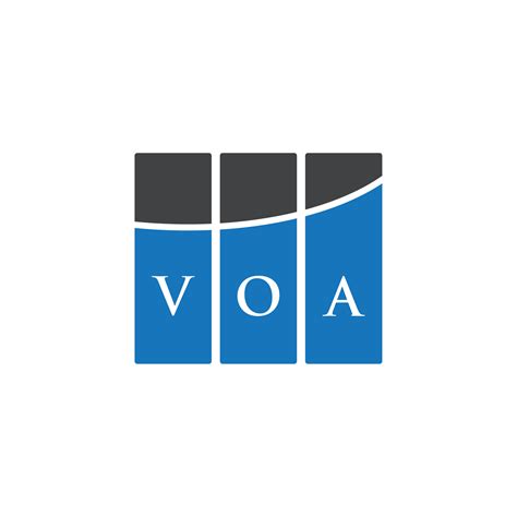 Voa Letter Logo Design On White Background Voa Creative Initials