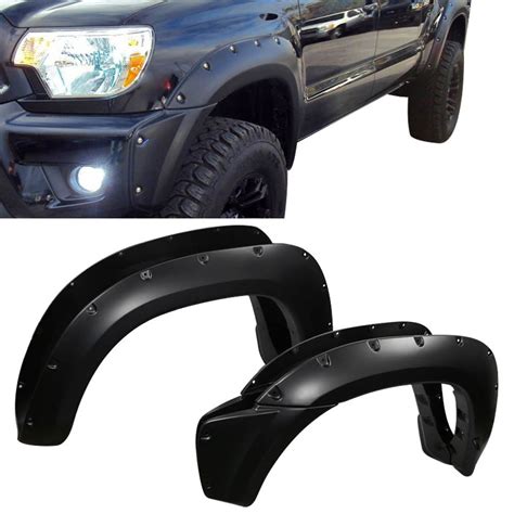 Fender Flares Compatible With 2012 2015 Toyota Tacoma Base And Pre Runner