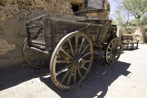 Old Wild West Town Horse Buggy Wagon Stock Photo Image Of Farm Wagon