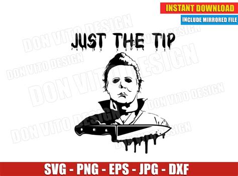Michael Myers SVG Cut File Just The Tip - Halloween PNG Clipart Design