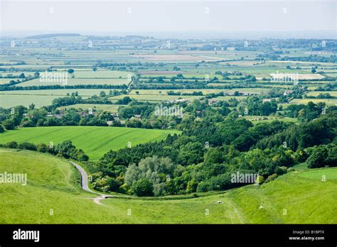 Oxfordshire White Horse Hill Uffington The White Horse Vale Seen From