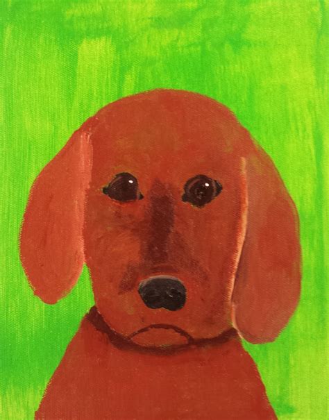 Angela Anderson Art Blog Dog Portrait Acrylic Paintings Kids Art Class