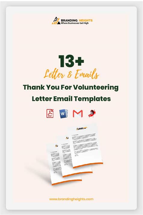 13 Thank You For Volunteering Letter Email Templates