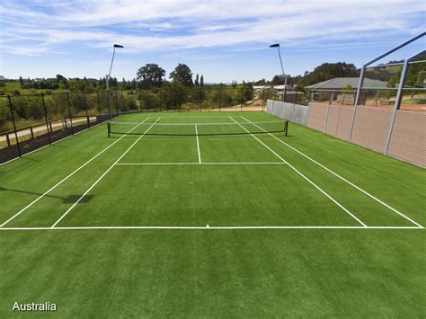 Low Maintenance Artificial Grass For Tennis Court Ccgrass