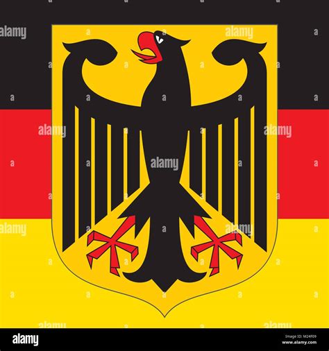 Germany Coat Of Arms And Flag Official Symbols Of The Nation Stock