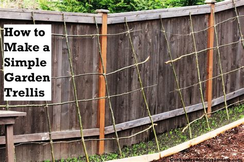 And you won't have to weld a thing. How to Make a Rustic Pea or Bean Trellis Out of Sticks ...