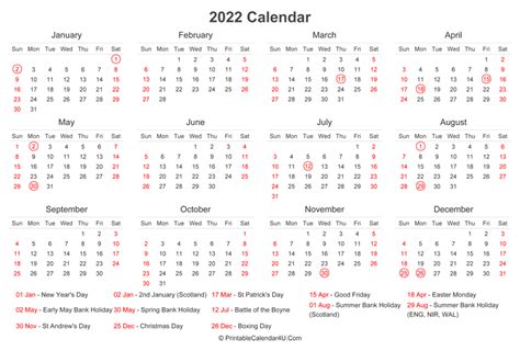 Bank Holidays 2022 England Calendar Free Calendar Design