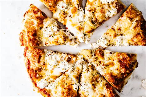 Four Cheese Pizza Mozzarella Parmesan Brie And Ricotta · I Am A Food