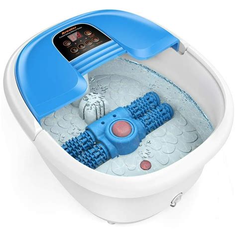 Arealer Foot Spa Bath Massager With Automatic Foot Massage Rollers