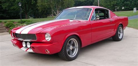 Red 1966 Ford Mustang Gt Fastback Photo Detail