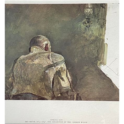 1962 Andrew Wyeths Spring Sun Ltd Edition Framed Lithograph Chairish