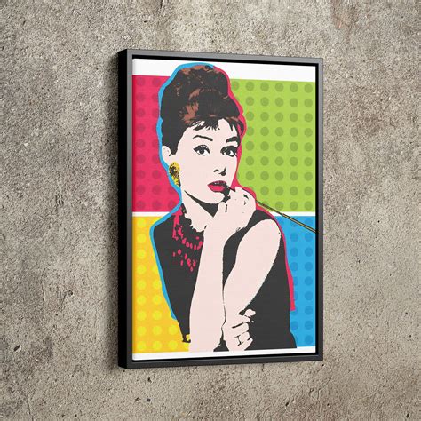 Audrey Hepburn Poster Andy Warhol Pop Art Hand Made Posters Etsy